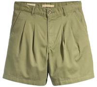 Levi's Pleated Trouser - Pantalones Cortos para Mujer, Verde - Deep Lichen Green, 24