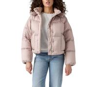 Levi's - Plumífero corto de mujer Western Bubble acolchado, Rosa, S