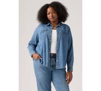 Levi's® Plus Blusa 'Essential Western Shirt (Plus Size)' azul denim XL EUR