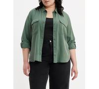Levi's Plus Camisa de mujer de manga larga. Verde 58-60 (4X)