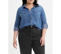 Levi's Plus Camisa vaquera de mujer de manga larga. Azul 58/60 (4X)