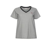 Levi's® Plus Camiseta 'The Perfect V-Neck (Plus Size)' negro / blanco XLxTallas normales EUR