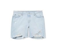 Levi's Plus Size 501 90s Shorts, Mujer, Light Indigo Destructed, 22W