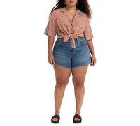 Levi's Plus Size 80s Mom Shorts, Mujer, Azul, 32 (talla etiqueta 14 W)