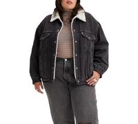 Levi's Plus Size 90s Sherpa Trucker Jacket Mujer, Are You Afraid Of The Dark, 3XL