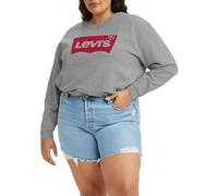 Levi's Plus Size Graphic Standard Crew Sweatshirt Mujer, Logo Starstruck Heather Grey, 1XL