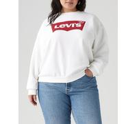 Levi's Plus Sudadera de mujer con cuello redondo. Blanco 54-56