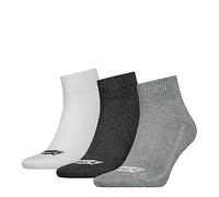 Levi's Quarter Calcetines, Gris (Grey Combo), 39-42 (Pack de 3) Unisex Adulto