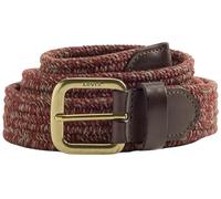 Levi's Red Tab Mainline 80 Pl 16Ea 4 Leather Wvn Belt, Granate Jaspeado, 100 cm Hombres