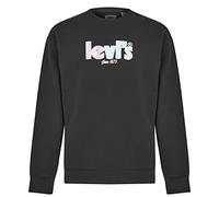 Levi's Relaxd Graphic Crew, Hombre, Poster Logo - Caviar, XL