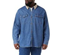 Levi's Relaxed Fit Western Camisa Hombre, Blue Stonewash, XS