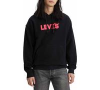 Levi's Relaxed Graphic Sweatshirt, Hombre, Headline Logo Po Caviar, M