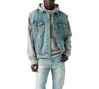 Levi's Relaxed Trucker - Chaleco de mezclilla para hombre, Kentucky Blue Chaleco, S