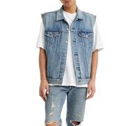 Levi's Relaxed Trucker Chaleco Vaquero, Kentucky Blue Vest, S Hombres