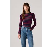 Levi's Rib Crew Sweater Parisienne Stripe Navy Talla: M | Outlet | Mujer | Azul