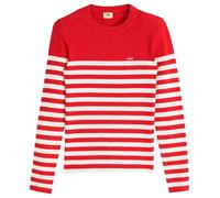Levi's Rib Crew Sweater Suéter pulóver, Adrienne Stripe True, XS para Mujer
