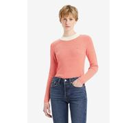 Levi's Rib Crew Sweater Vanilla Stripe Flame Talla: S | Outlet | Mujer | Blanco