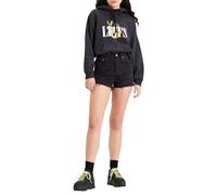 Levi's Ribcage Shorts, Mujer, Black Lake, 25W