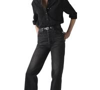 Levi's Vaqueros Ribcage Straight Ankle Denim negro Mujer 27x29