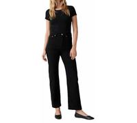 Levi's Ribcage Straight Ankle Vaqueros, Black Heart, 30W / 29L para Mujer