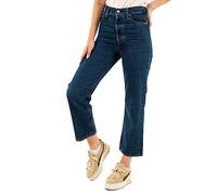 Levi's Ribcage Straight Ankle Vaqueros, Dark Mineral, 30W / 27L para Mujer