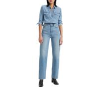 Levi's Ribcage Straight Ankle Vaqueros, Light Indigo Worn In, 26W / 27L para Mujer