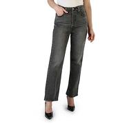 Levi's Ribcage Straight Ankle Black Worn In Talla: W30L27 | Vaqueros Rectos Outlet | Mujer | Negro