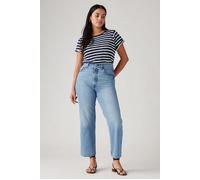 Levi's Ribcage Straight Ankle Vaqueros, Light Indigo Worn In, 25W / 29L para Mujer