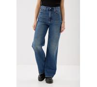 Levi's RIBCAGE WIDE LEG H223 DARK INDIGO - WORN 29 X 32 Azul