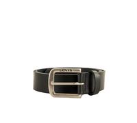 Levi's Cinturón Seine, piel unisex adulto, Negro (Regular Black) 95