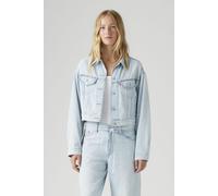 Levi's Shrunken '90s Linen+ Denim Trucker Jacket Talla: XS | Chaquetas Vaqueras Outlet | Mujer | Azul