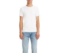 Levi's Slim 2-pack Crewneck Tee Camiseta, White + White, XXS Hombre