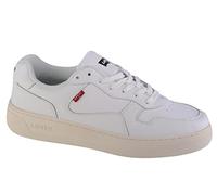 Levi's Zapatillas Glide de hombre tipo casco bajas en piel con plantilla reciclada Ortholite™. Blanco 45