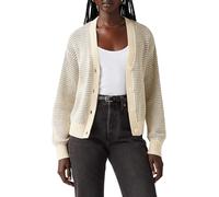 Levi's Snowflake Cardigan Suéter, Butter Cream Stripe, L para Mujer