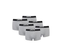 Levi'S Solid Basic - Calzoncillos Tipo bóxer para Hombre de algodón orgánico en Paquete de 6 Unidades, Gris, XL