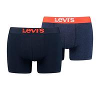 Levi's Solid Basic Men's Boxers 2 Pack Calzoncillos Boxer, Tangerine Tango, XL de los Hombres