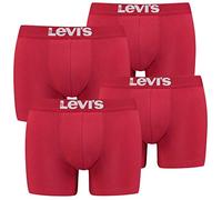 Levis Solid Basic Paquete de 4 calzoncillos tipo bóxer para hombre, S