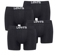 Levis Solid Basic Paquete de 4 calzoncillos tipo bóxer para hombre, S