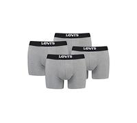 Levi's Solid - Calzoncillos tipo bóxer para hombre (algodón orgánico, 4 unidades)