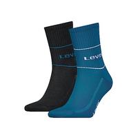 Levi's Short Sock, Azul (Ocean Depths), 35-38 (Pack de 2) Unisex Adulto