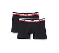 Levi's Sportswear Logo Boxers Briefs Cierre, Color negro y gris, S (Pack de 2) para Hombre
