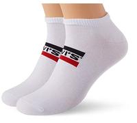 Levi's Sportswear Logo Low Cut Socks (2 Pack) Calcetines, Blanco, 43-46 Unisex Adulto