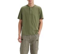Levi's SS 3 Button Henley Camisa, Bluish Olive, M para Hombre