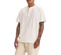 Levi's SS 3 Button Henley Camisa, Cloud Dancer, M para Hombre
