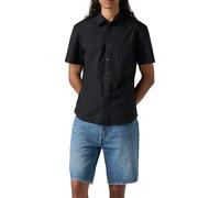 Levi's SS Battery HM Slim Camiseta, Jet Black, XL Hombres