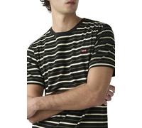 Levi'S SS Original HM tee T-Shirt, Andor Stripe Jet Bla, S Hombres