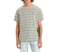 Levi's Ss Original Housemark Tee Camiseta, Rings Stripe Feather Grey, S para Hombre