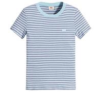 Levi's Ss Rib Baby Tee, Mujer, Meta Stripe Airy Blue, XS
