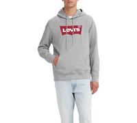 Levi's Standard Graphic Sweatshirt Sudadera con capucha, Logo Two Color Heather Gray, XS Hombre