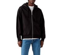 Levi'S Sudadera auténtica con Cremallera Completa para Hombre, Black Agate Garment Dye F Black Agate, M